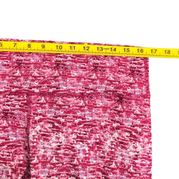 90 Degrees By Reflex Pink Printed Highwaisted Activewear Womens Leggings XL - Picture 4 of 6